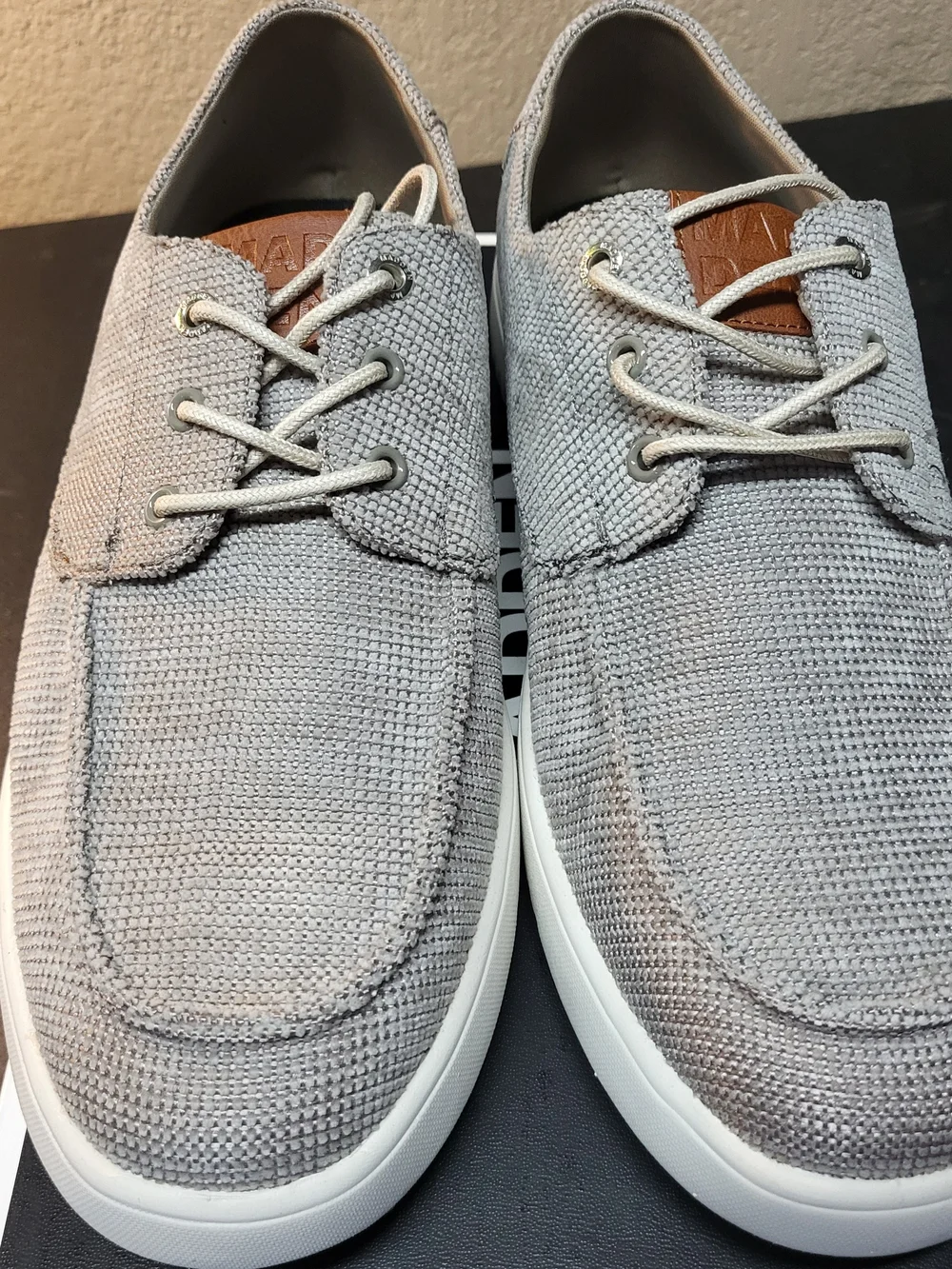 Steve Madden Gray Knit Lace-Up Sneaker for Men